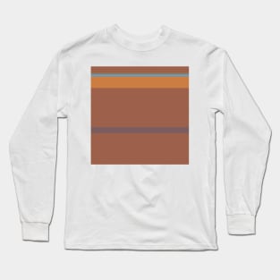 A well-made miscellany of Faded Blue, Dirt, Deep Taupe, Earth and Peru stripes. Long Sleeve T-Shirt